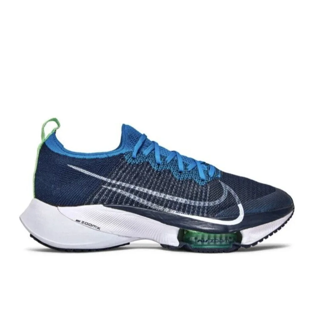 Nike Air Zoom Tempo Next% Flyknit Blue/Navy Running Shoes - Kids  Size 5